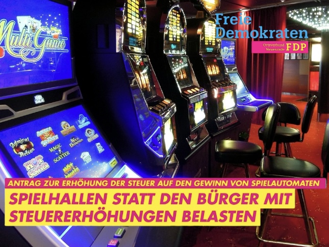 Antrag Erhöhung der Vergnügungssteuer auf den Gewinn von Spielautomaten